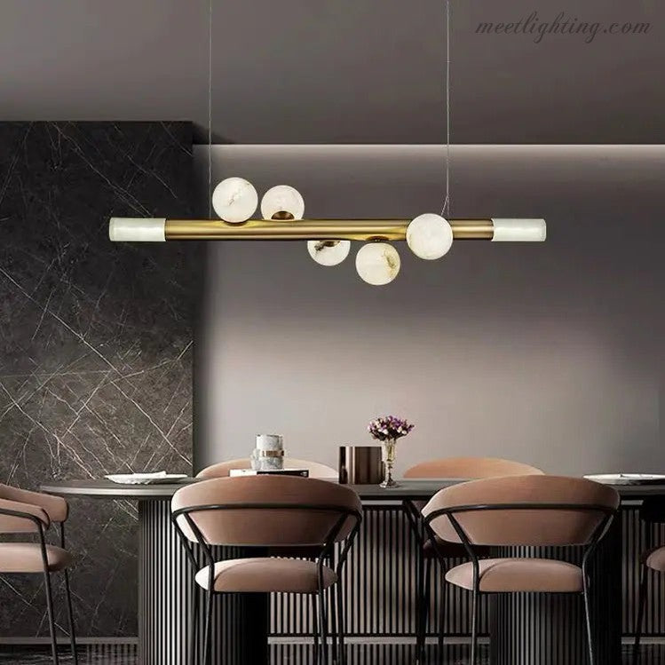 Modern Alabaster Pendant Lighting For Dining Room-Meet Lighting