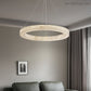 Modern Alabaster Ring Chandelier Halo Chandelier For Living Room-Meet Lighting