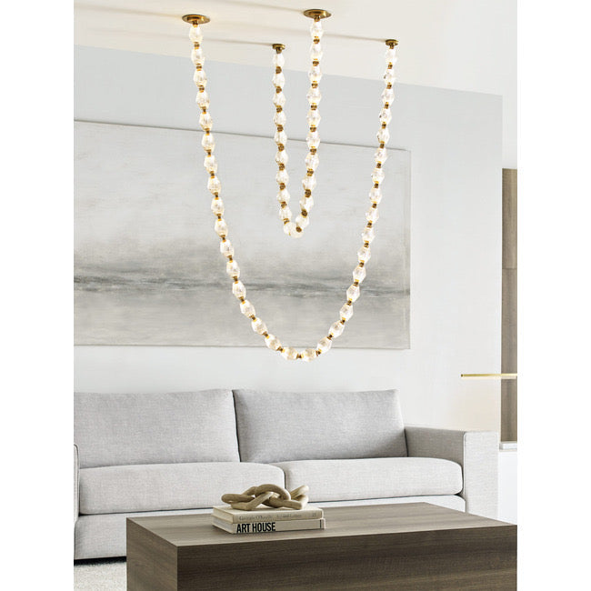 Modern Collier LED Pendant 12ft/10ft（customize）-Meet Lighting