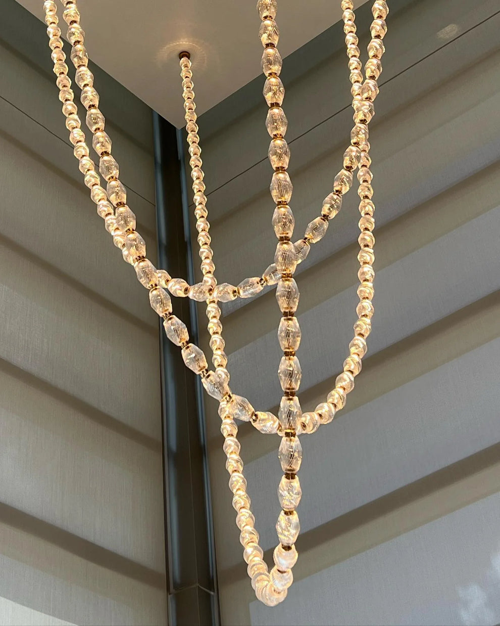 Modern Collier LED Pendant 12ft/10ft（customize）-Meet Lighting