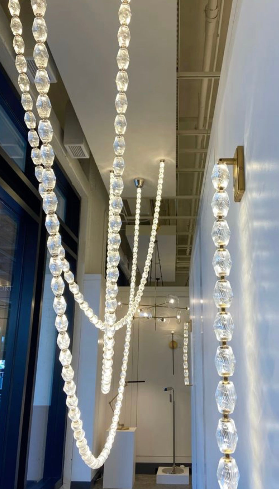 Modern Collier LED Pendant 12ft/10ft（customize）-Meet Lighting