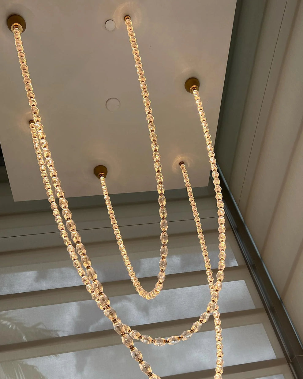 Modern Collier LED Pendant 12ft/10ft（customize）-Meet Lighting