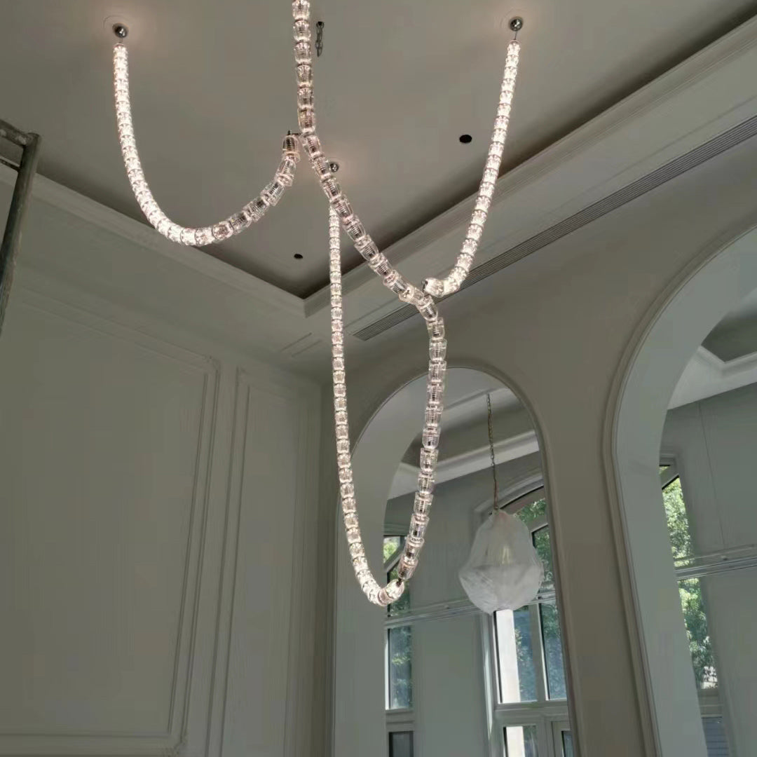 Modern Collier LED Pendant/Chandelier-Meet Lighting