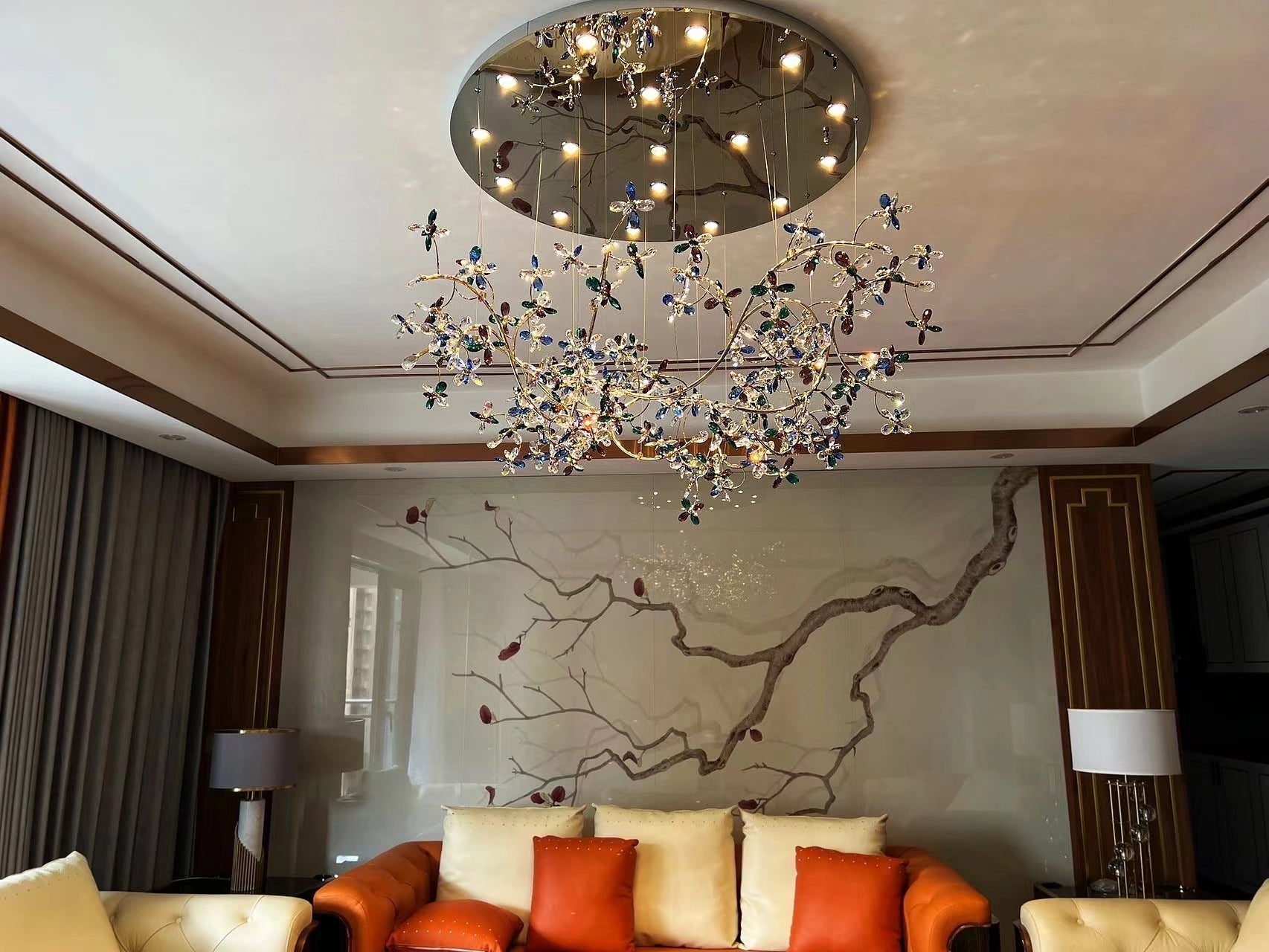Modern Crystal Branch Chandelier Luxury Home Lighting-MEET LIGHTING