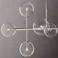 Modern Glass Globe Linear Chandelier 58"-Meet Lighting