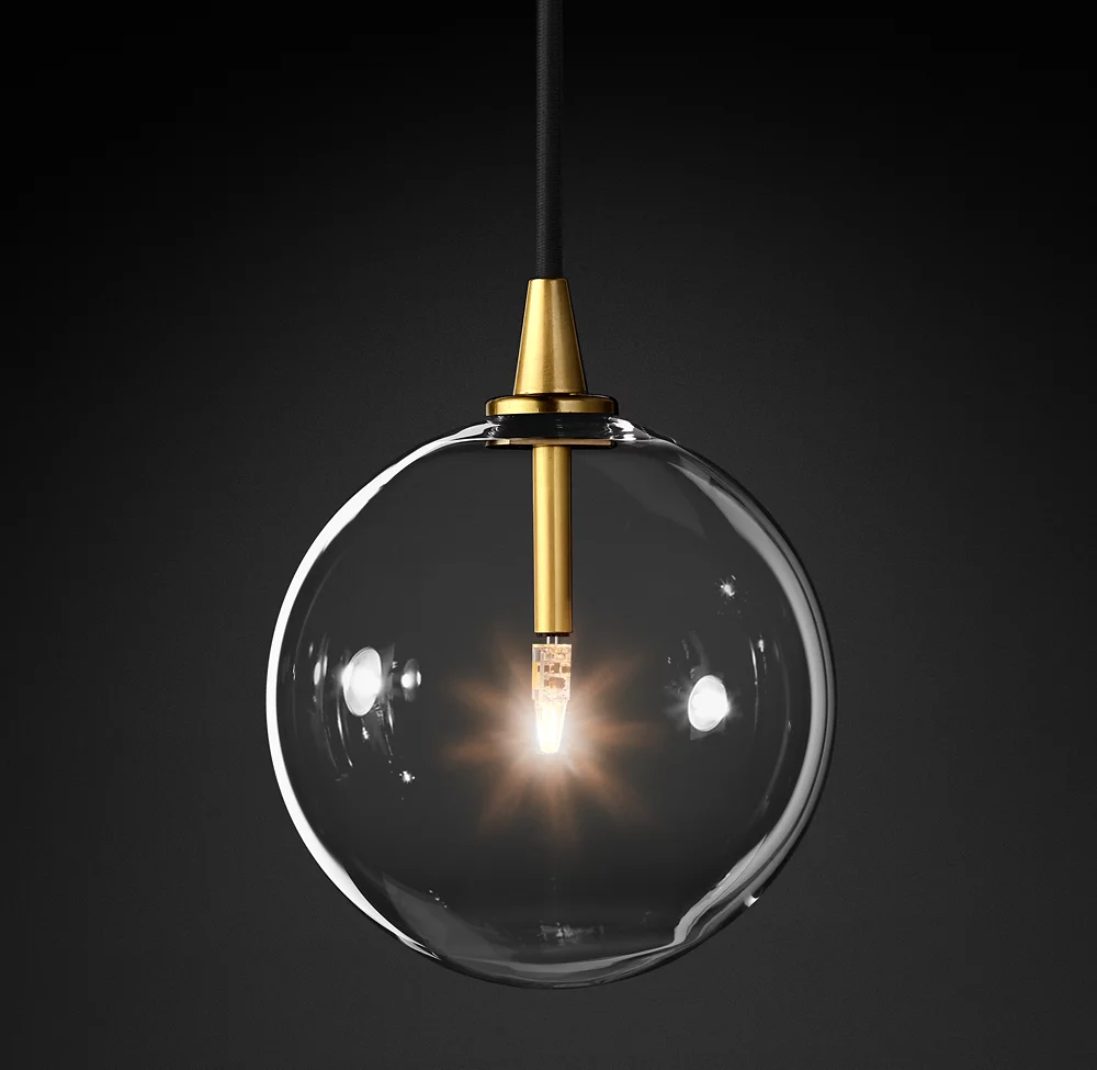 Modern Glass Globe Pendant-Meet Lighting