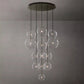 Modern Glass Round Globe Cluster Chandelier 44"-Meet Lighting