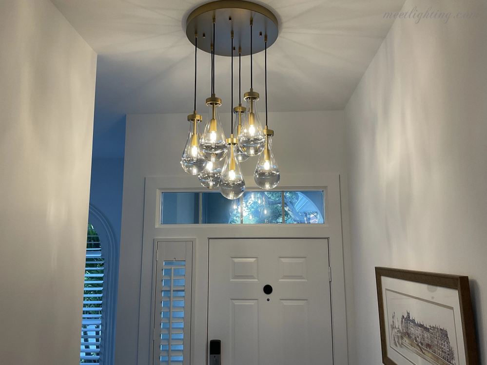 Modern Luxury Raindrop Round Chandelier-MEET LIGHTING