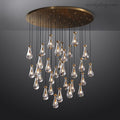 Modern Luxury Raindrop Round Chandelier-MEET LIGHTING