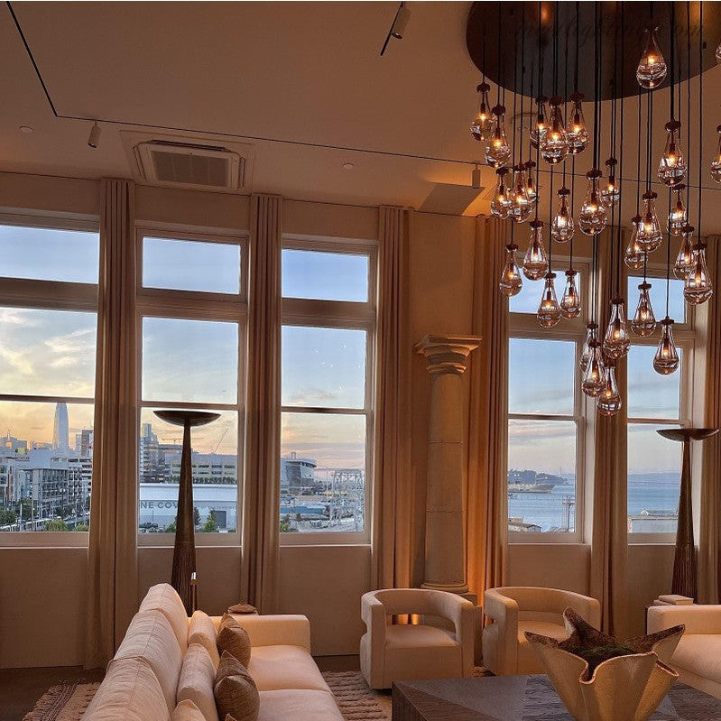 Modern Luxury Raindrop Round Chandelier-MEET LIGHTING