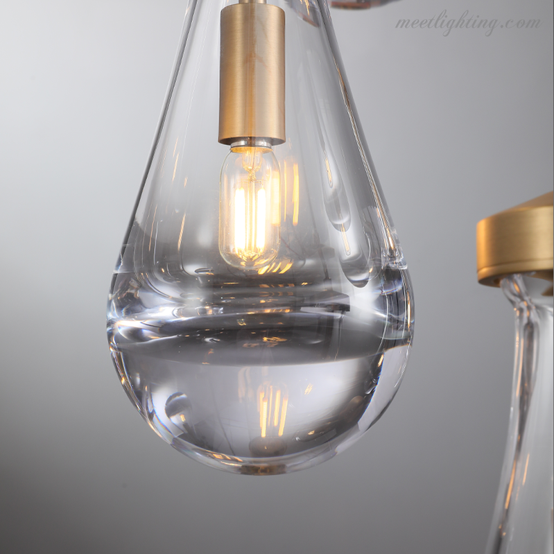 Modern Luxury Raindrop Round Chandelier-MEET LIGHTING