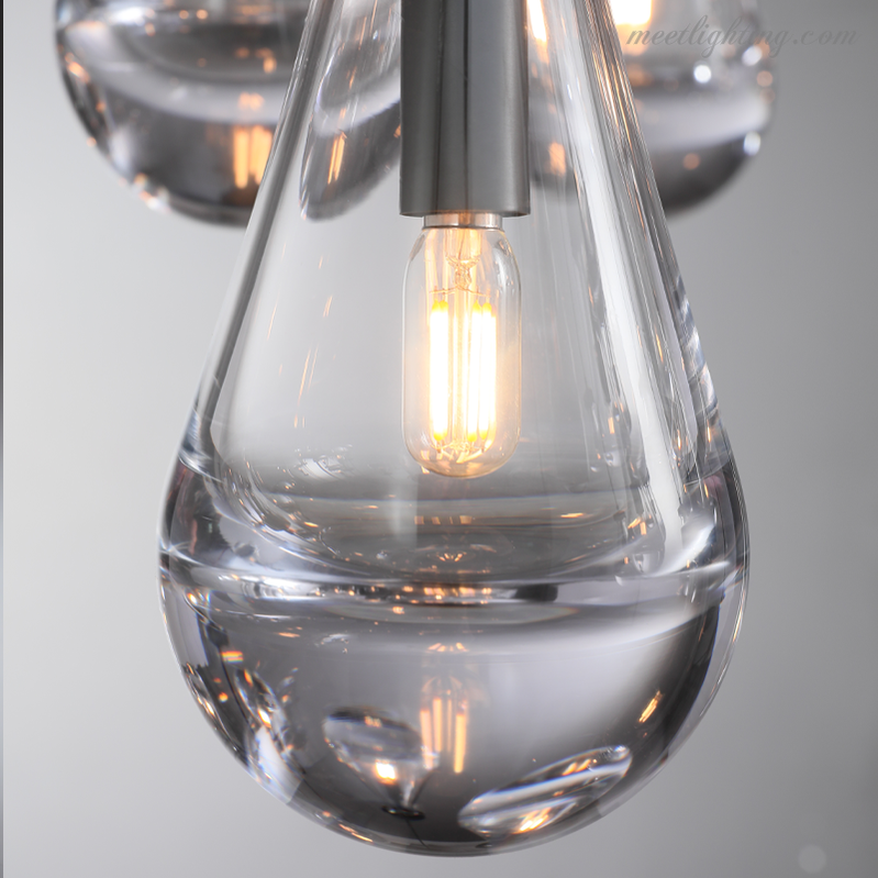 Modern Luxury Raindrop Round Chandelier-MEET LIGHTING