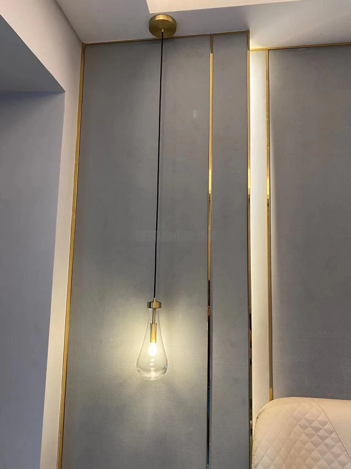 Modern Raindrop Pendant Light For Kitchen Bedroom Cord-Meet Lighting