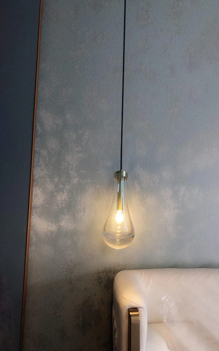 Modern Raindrop Pendant Light For Kitchen Bedroom Cord-Meet Lighting