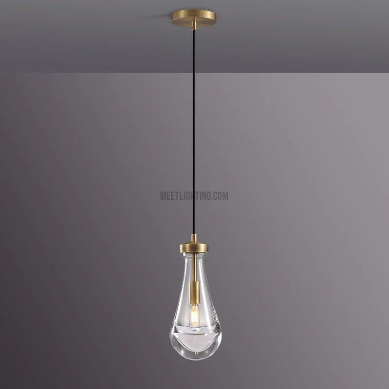 Modern Raindrop Pendant Light For Kitchen Bedroom Cord-Meet Lighting