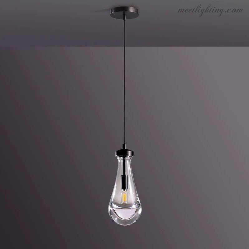 Modern Raindrop Pendant Light For Kitchen Bedroom Cord-Meet Lighting