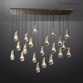 Modern Raindrop Rectangle Chandelier-MEET LIGHTING