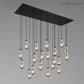 Modern Raindrop Rectangle Chandelier-Meet Lighting