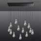 Modern Raindrop Rectangle Chandelier-Meet Lighting