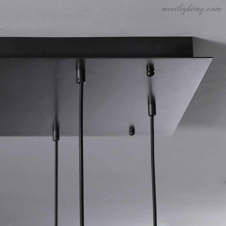 Modern Raindrop Rectangle Chandelier-MEET LIGHTING