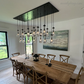 Modern Raindrop Rectangle Chandelier-Meet Lighting