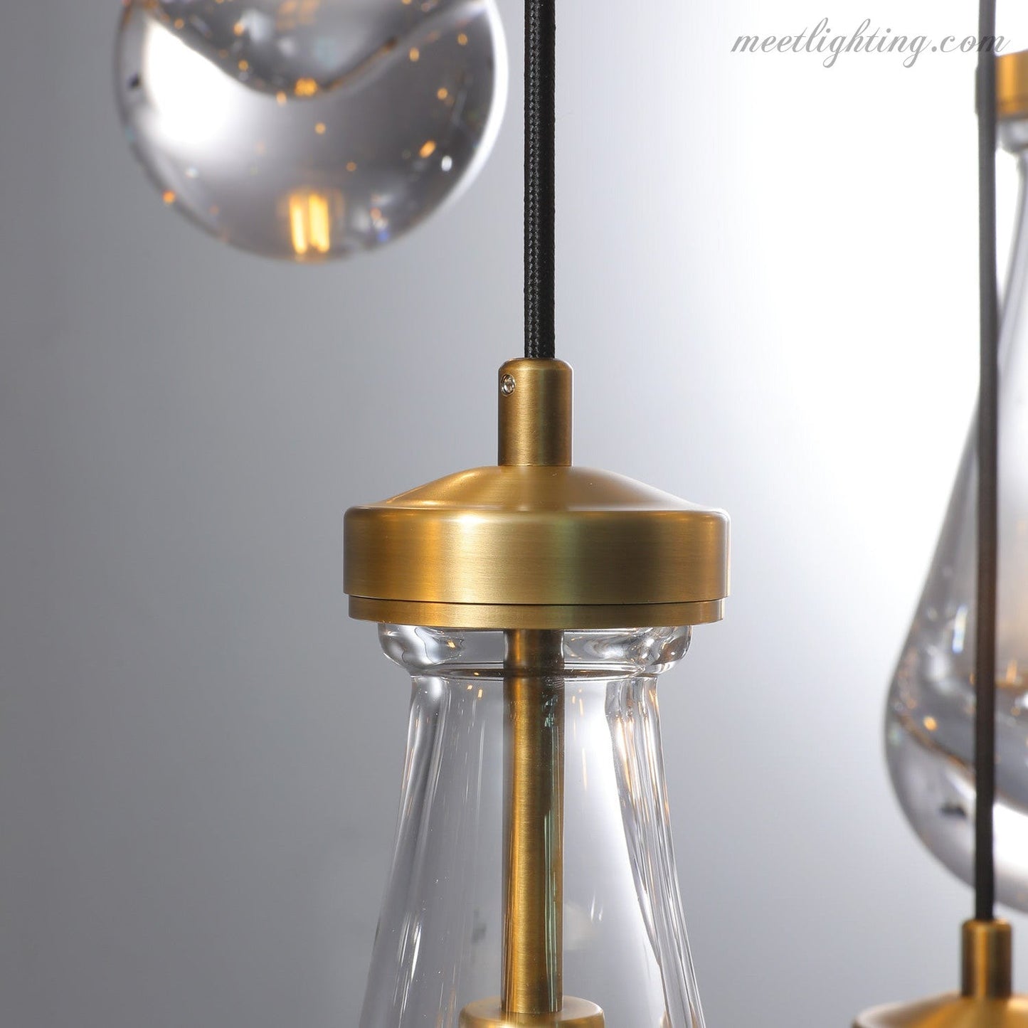 Modern Raindrop Rectangle Chandelier-Meet Lighting