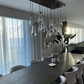 Modern Raindrop Rectangle Chandelier-Meet Lighting