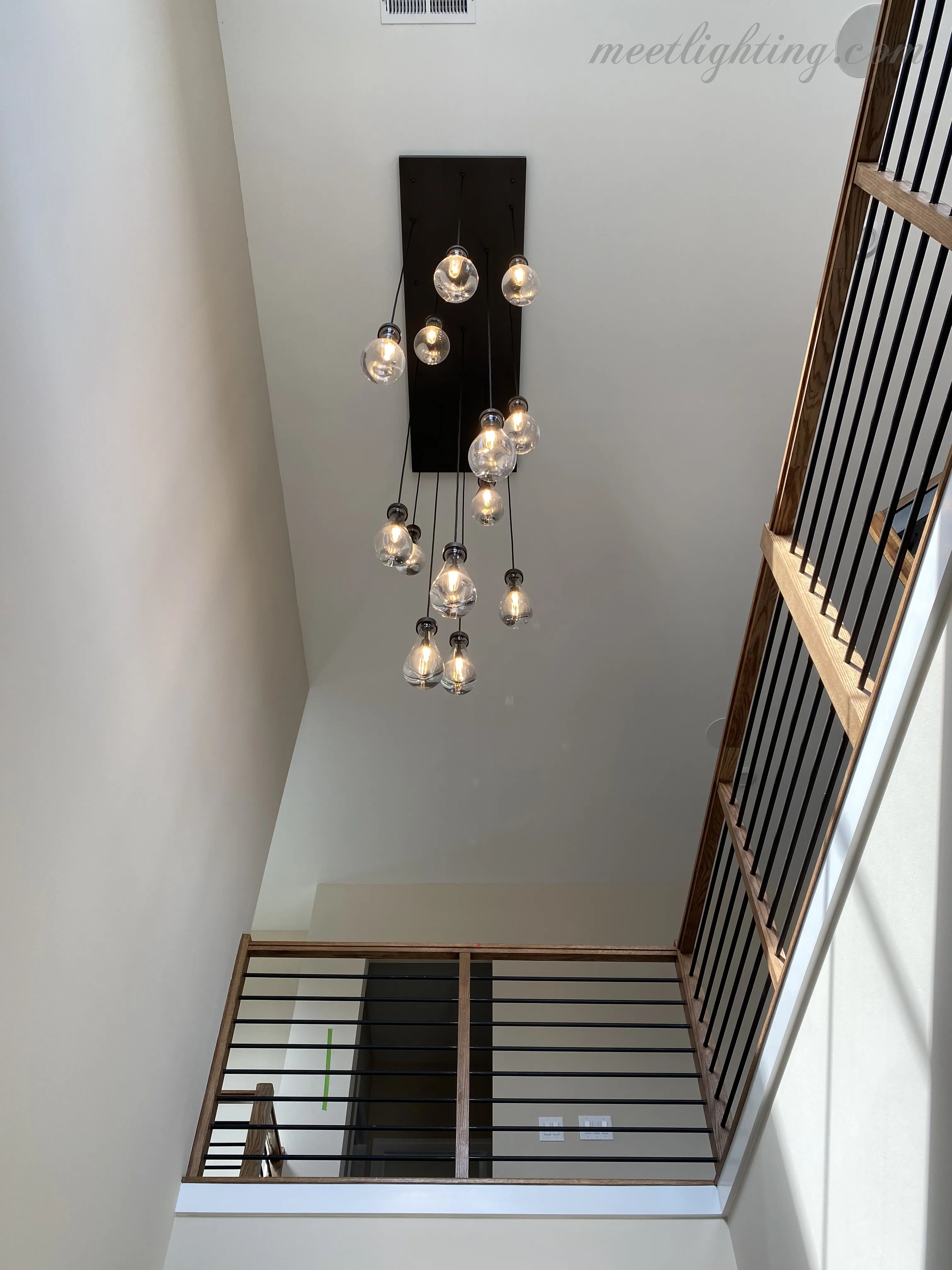 Modern Raindrop Rectangle Chandelier-MEET LIGHTING