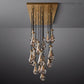 Modern Raindrop Rectangle Crystal Chandelier 72" For Dinning Room Kitchen-Meet Lighting