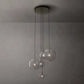 Modern Round Glass Globe Cluster Chandelier 28"-Meet Lighting