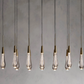 Modern Soltaire 37" Linear Chandelier-Meet Lighting