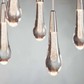 Modern Soltaire 37" Linear Chandelier-Meet Lighting