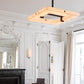 Modern Square Alabaster Chandelier-Meet Lighting