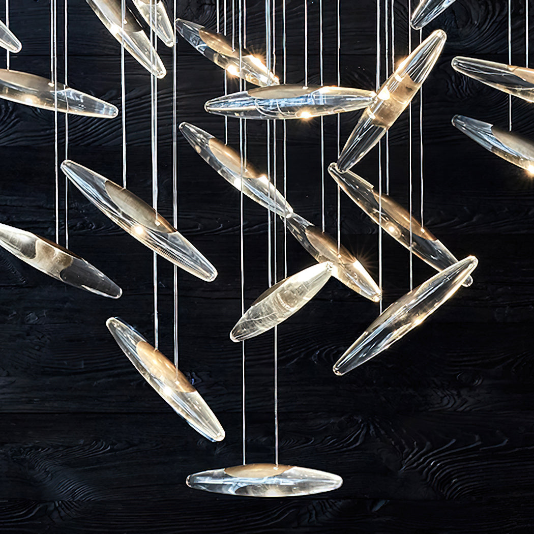 Modern Whispers Chandelier-Meet Lighting