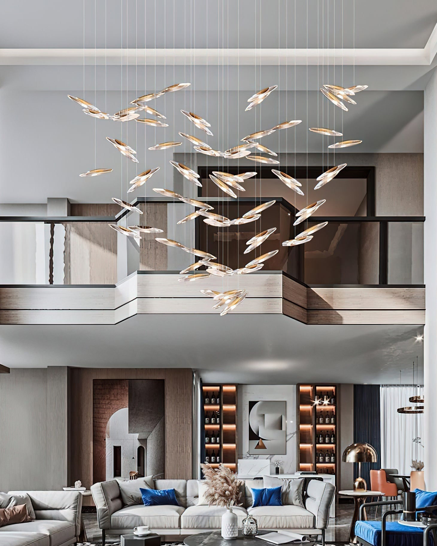 Modern Whispers Chandelier-MEET LIGHTING