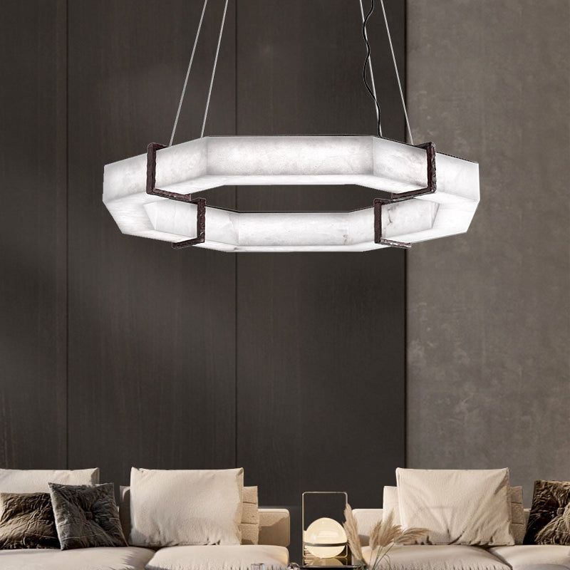 Modern Creative Retro Alabaster Chandelier