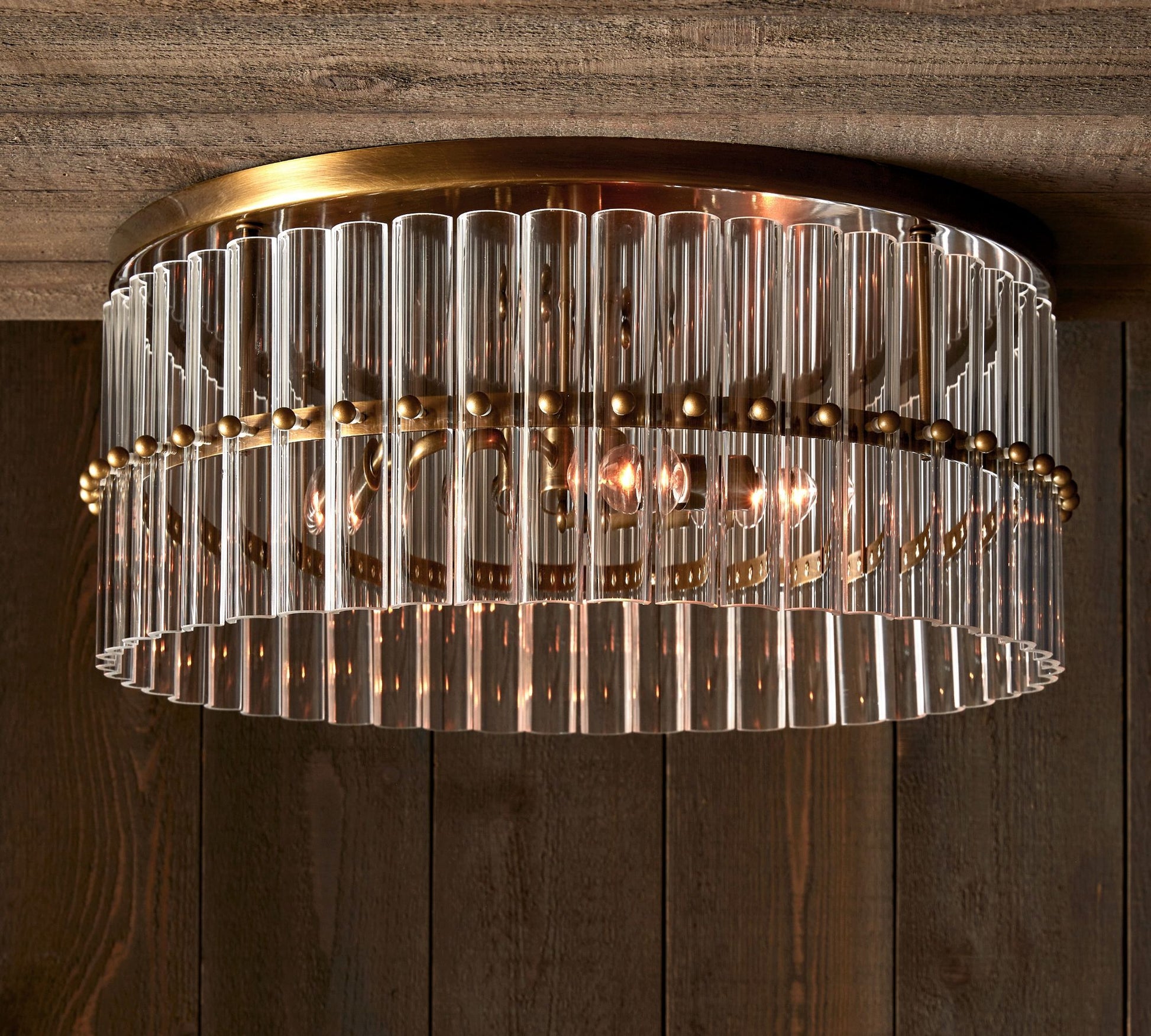 Molly Crystal Round Flush Mount-Meet Lighting