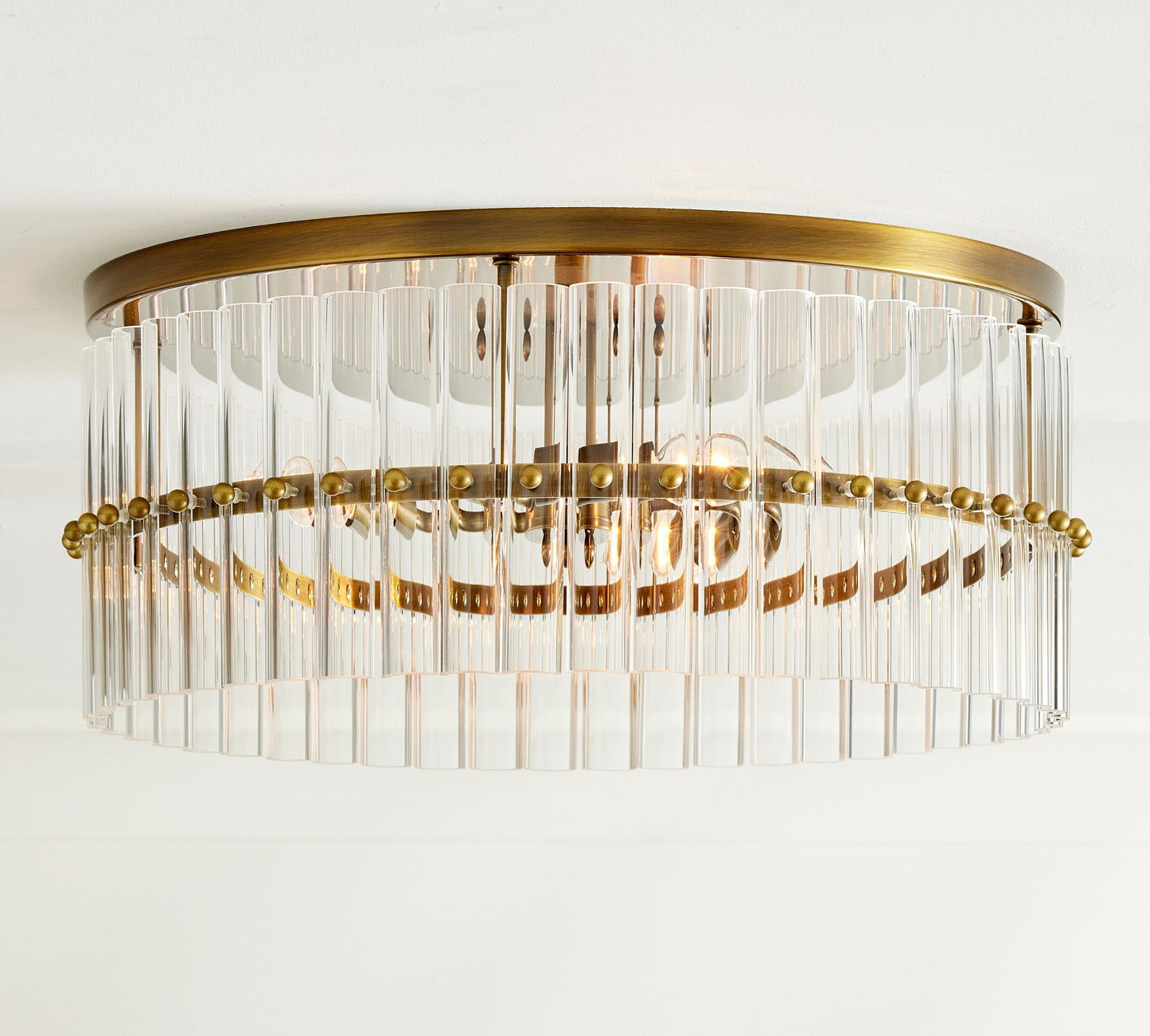 Molly Crystal Round Flush Mount-Meet Lighting