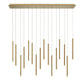 Monna Lights Linear LED Chandelier-Meet Lighting