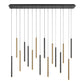 Monna Lights Linear LED Chandelier-Meet Lighting