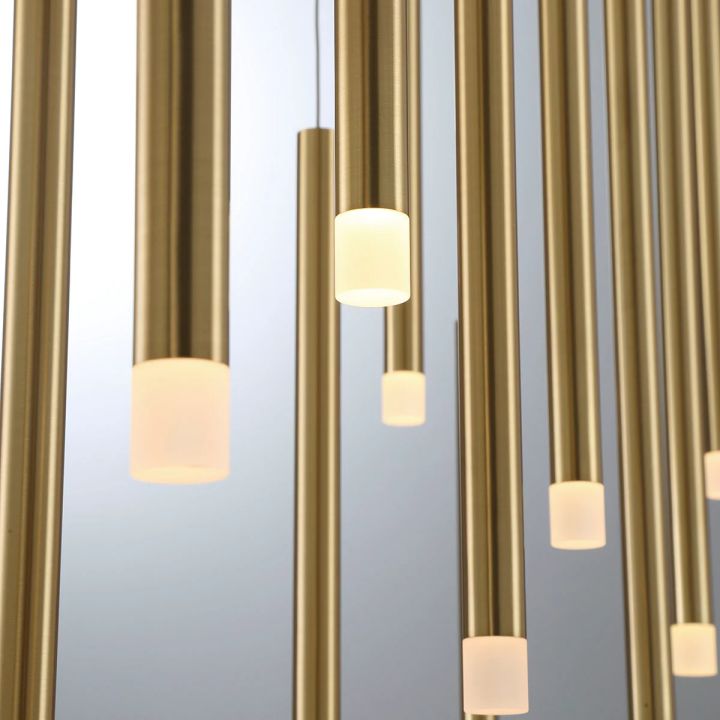 Monna Lights Linear LED Chandelier-Meet Lighting