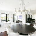 Modern Style Round Cone Glass Chandelier for Bedroom/Living Room/Dining Room-MEET LIGHTING