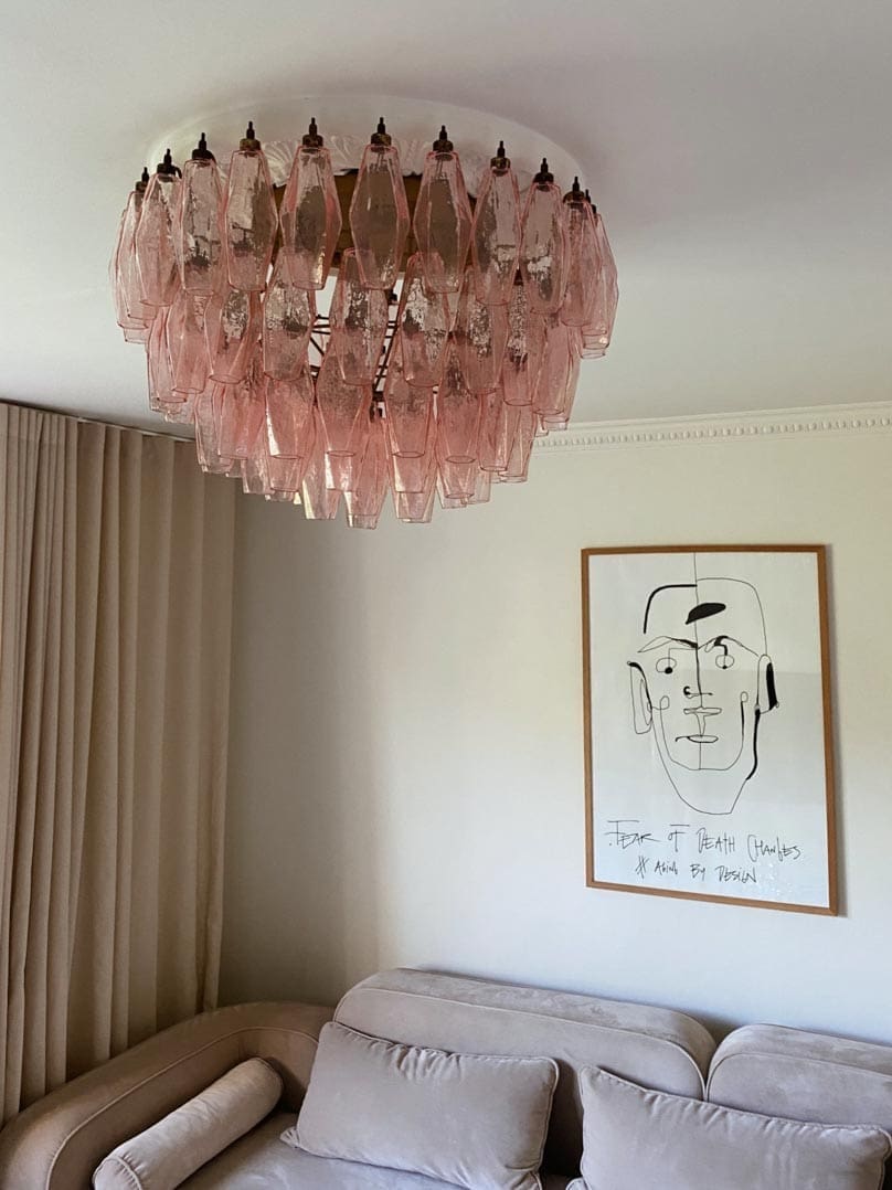 Murano Chandelier – Poliedri – 84 glasses by Meetlighting