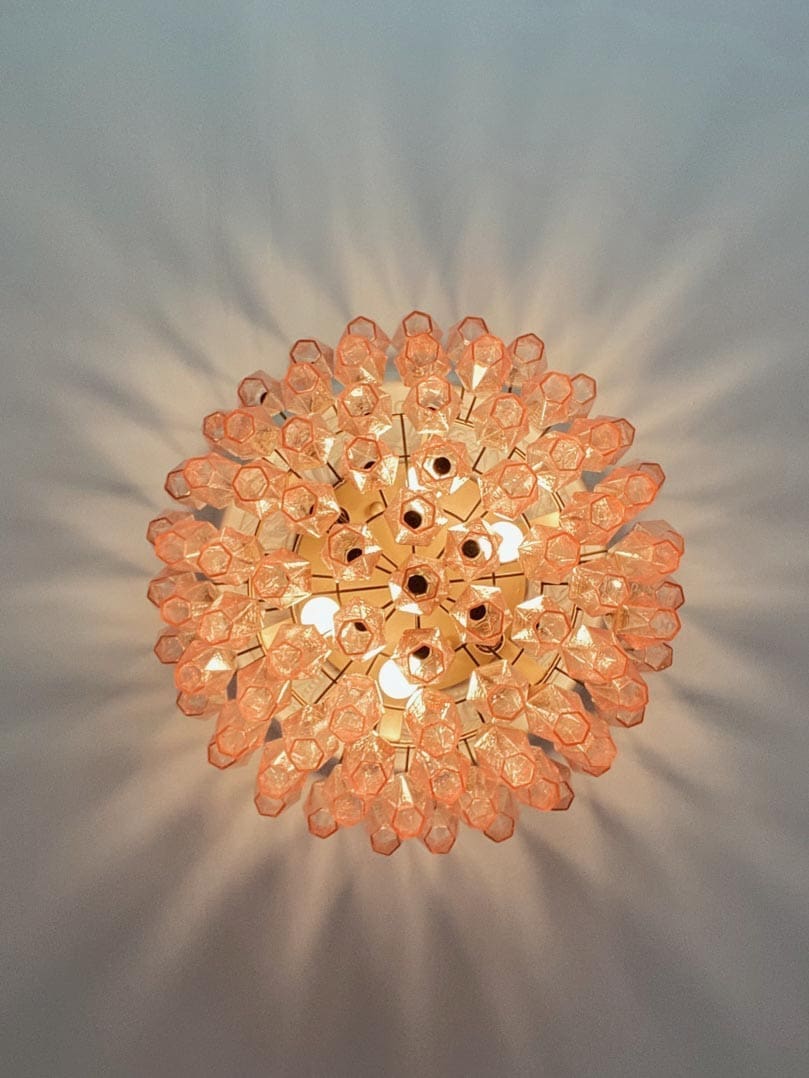 Murano Chandelier – Poliedri – 84 glasses by Meetlighting