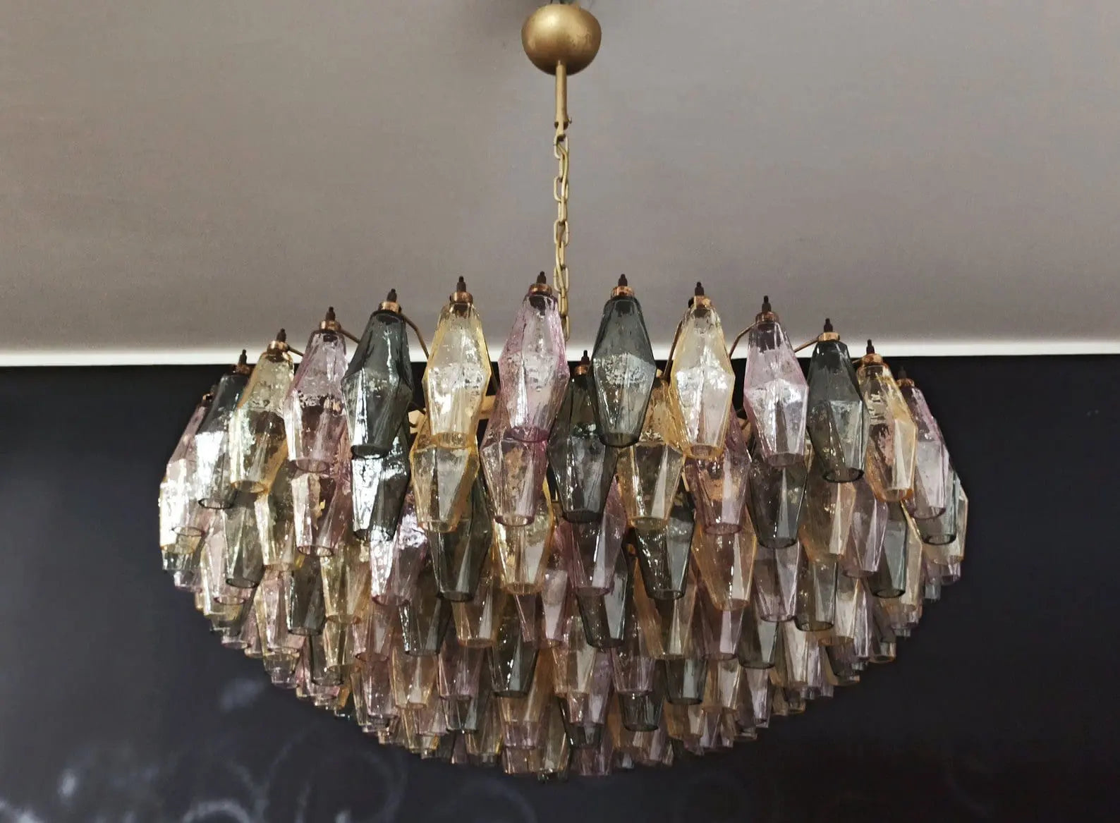Murano Chandelier – Poliedri – 185 glass – Multi by Meetlighting