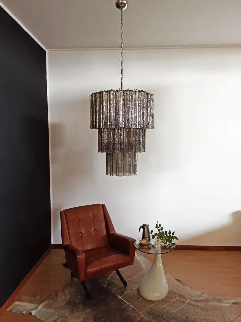 Murano Chandelier – 52 tubes – Smoked