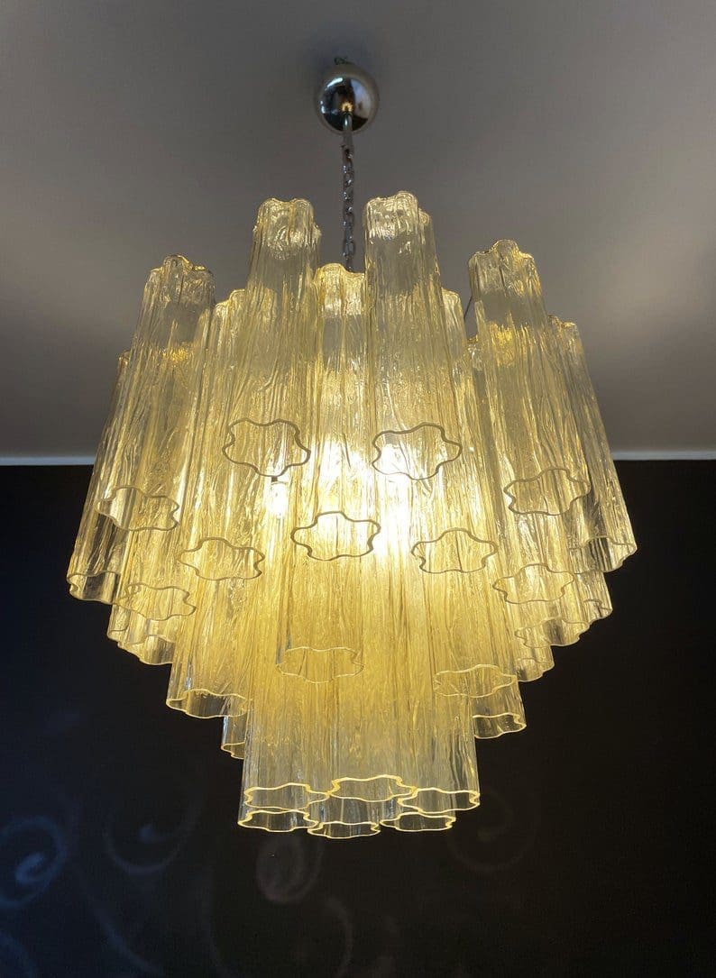 Murano Chandelier – 36 tubes – Yellow