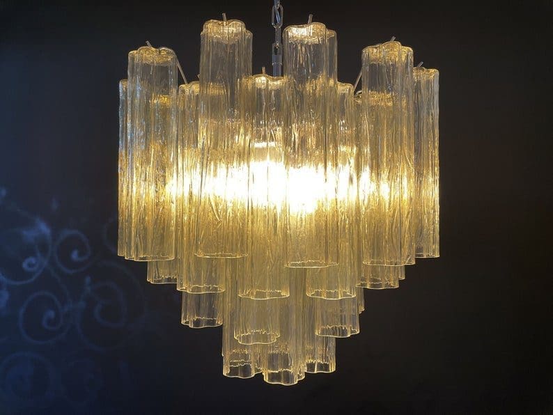 Murano Chandelier – 36 tubes – Yellow