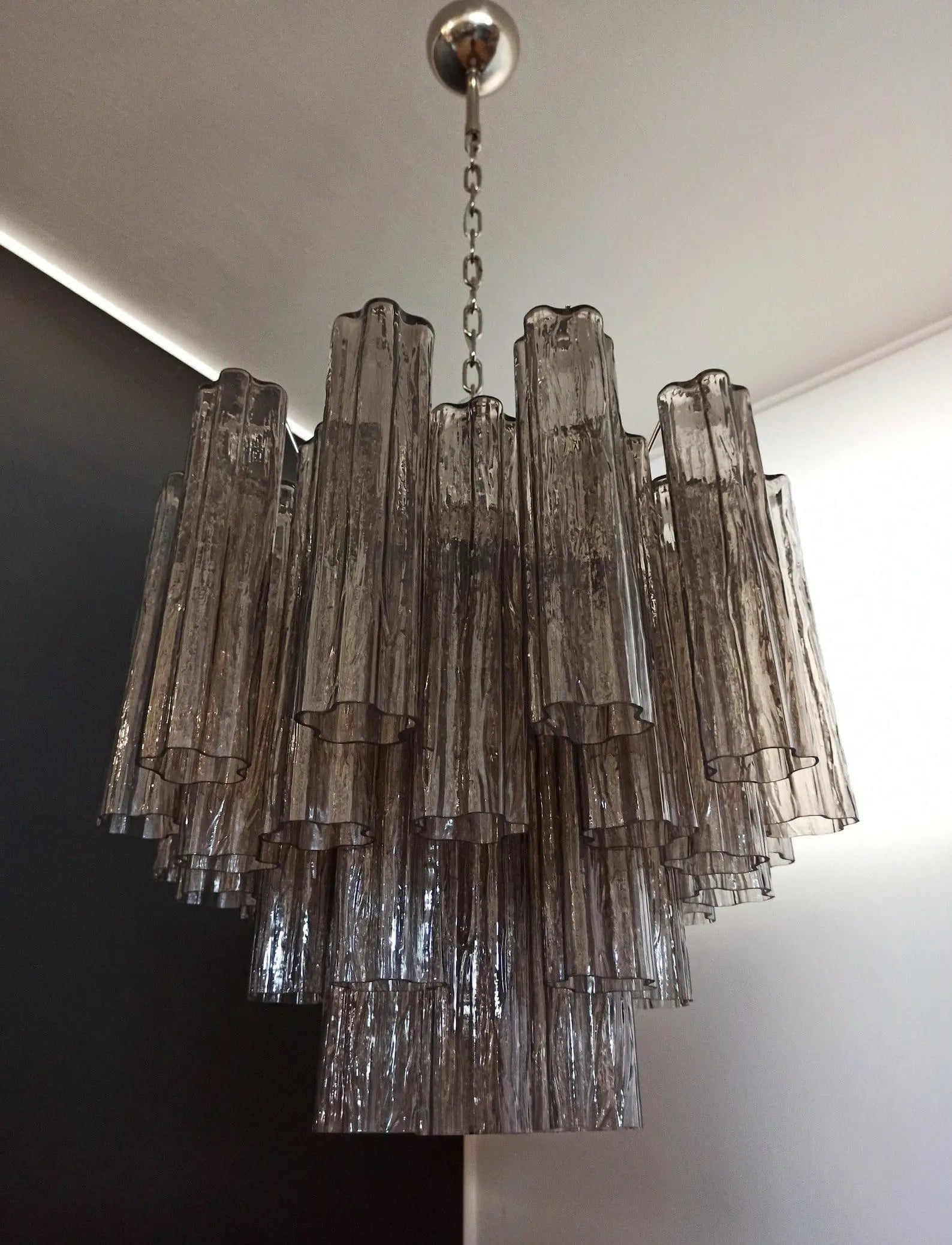 Murano Chandelier – 36 tubes – Smoked