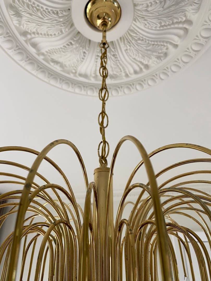 Vintage – Murano Teardrops Chandelier – 70s – Pink prisms